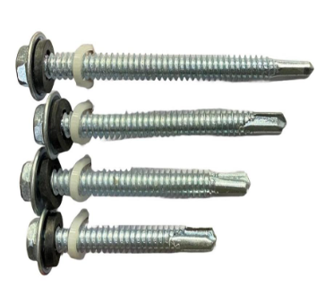 Nuts and washers arranged for supply
